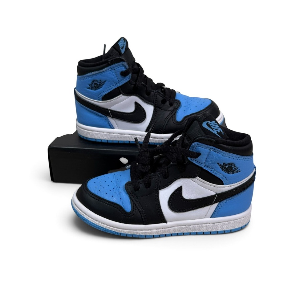 Nike Air Jordan 1 Retro High UNC OG Toddler 10C University Blue Black FD1413-400